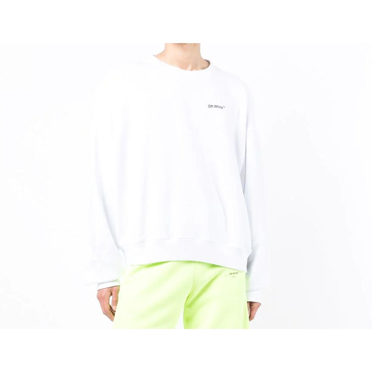 Off-white Caravag Arrow Over Crewneck Mens Style : Omba058c99fle00