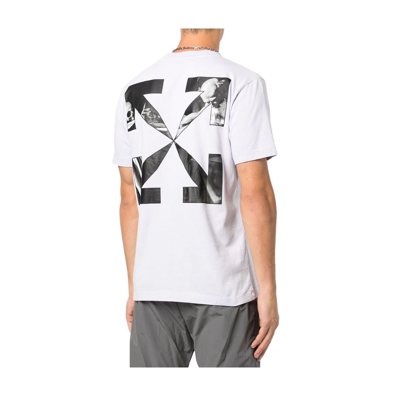 Off-white Caravag Arrow Slim S/s Tee Mens Style : Omaa027f22jer00