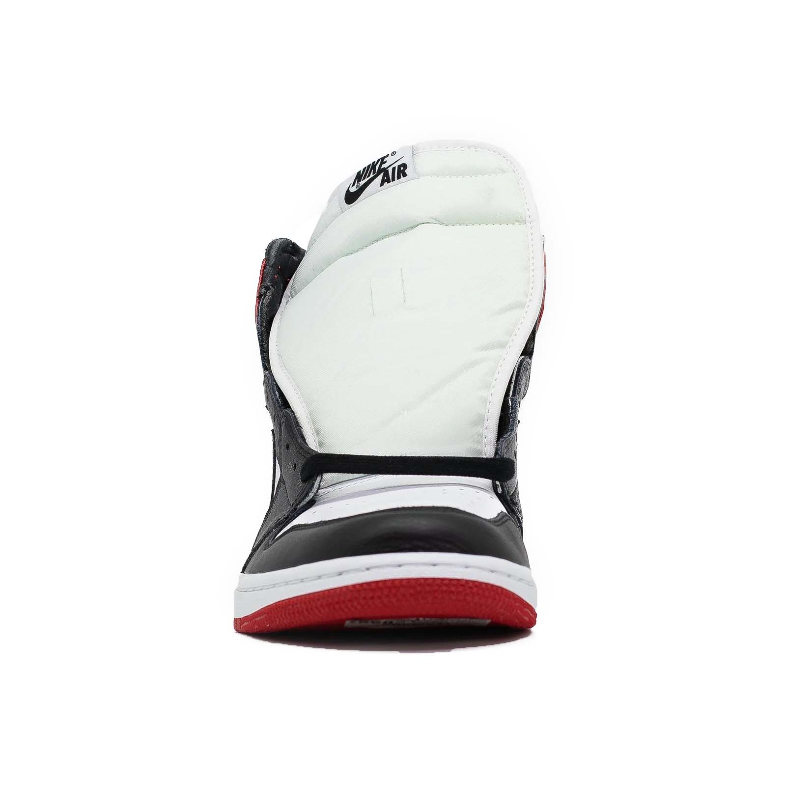 Women's Air Jordan 1 High, Satin Black Toe