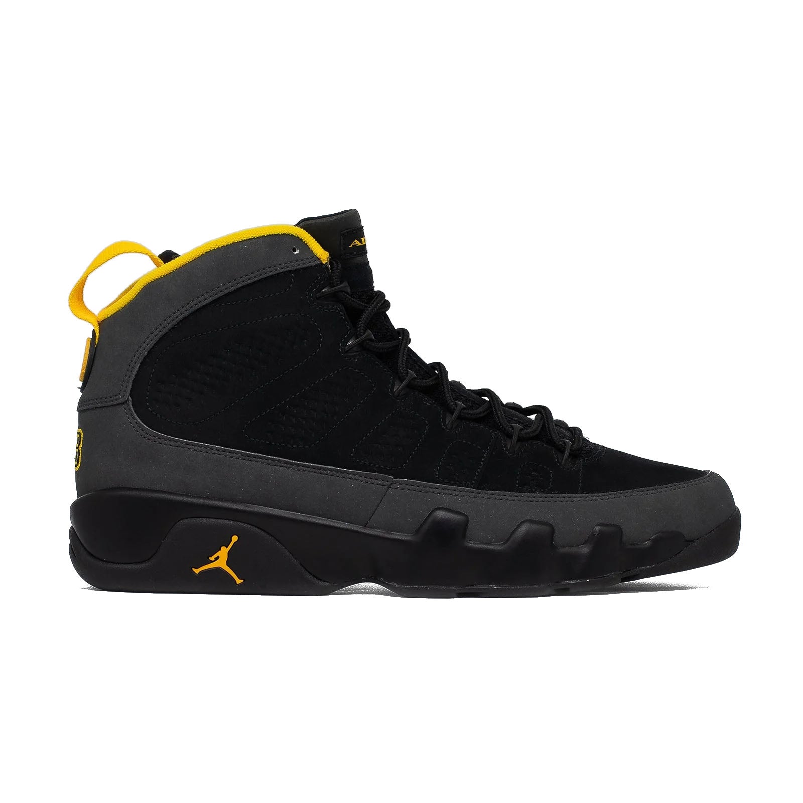 Air Jordan 9, Dark Charcoal University Gold