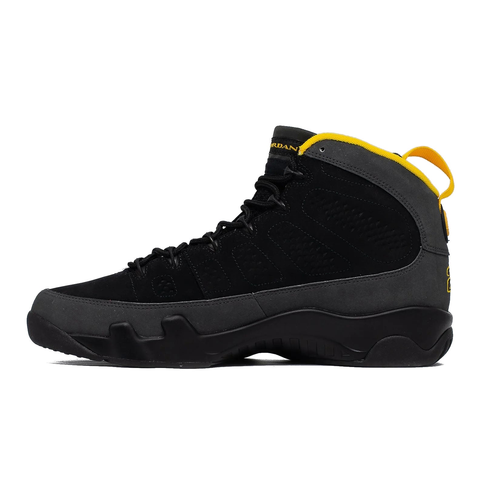 Air Jordan 9, Dark Charcoal University Gold