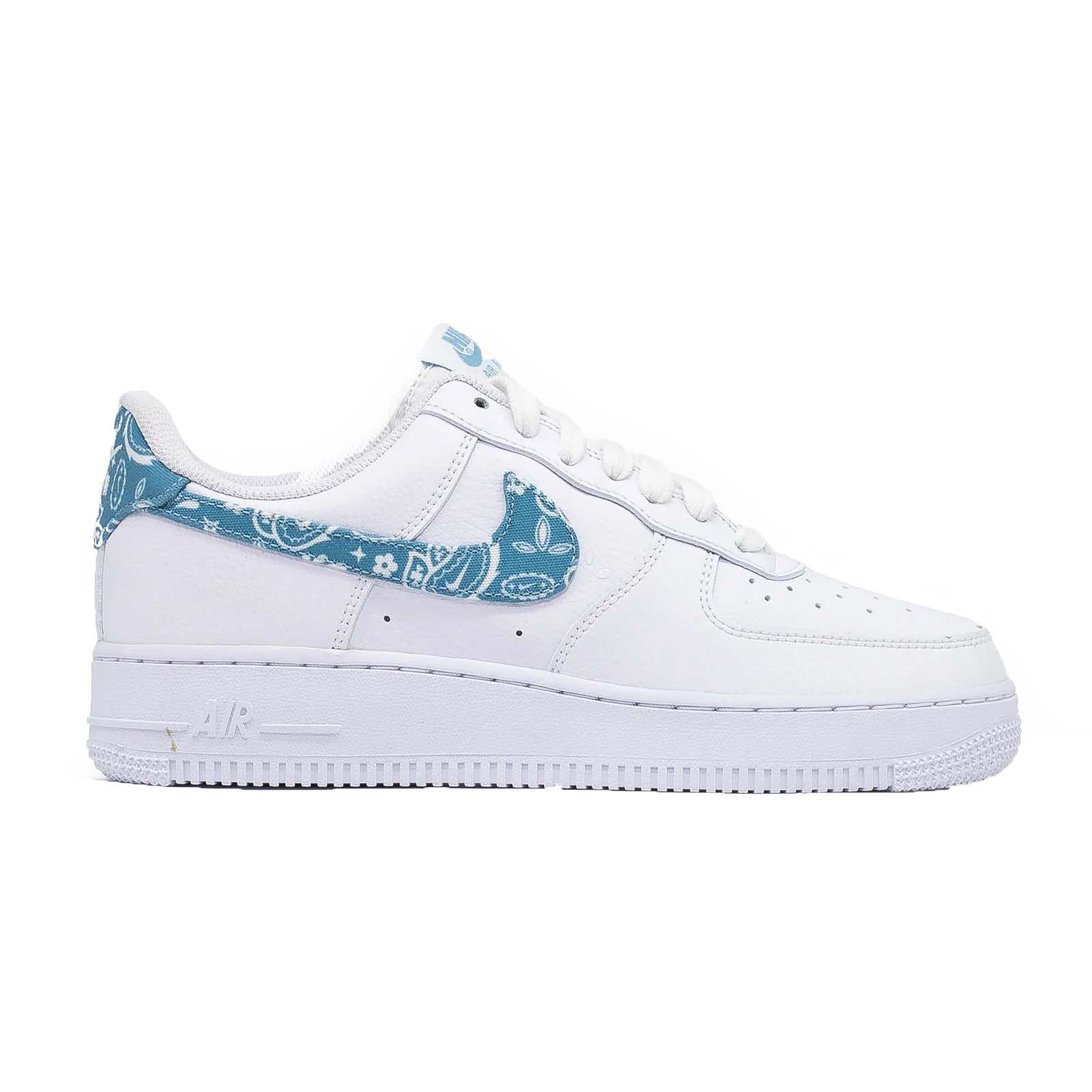 Women's Nike Air Force 1 Low, '07 Essentials Blue Paisley