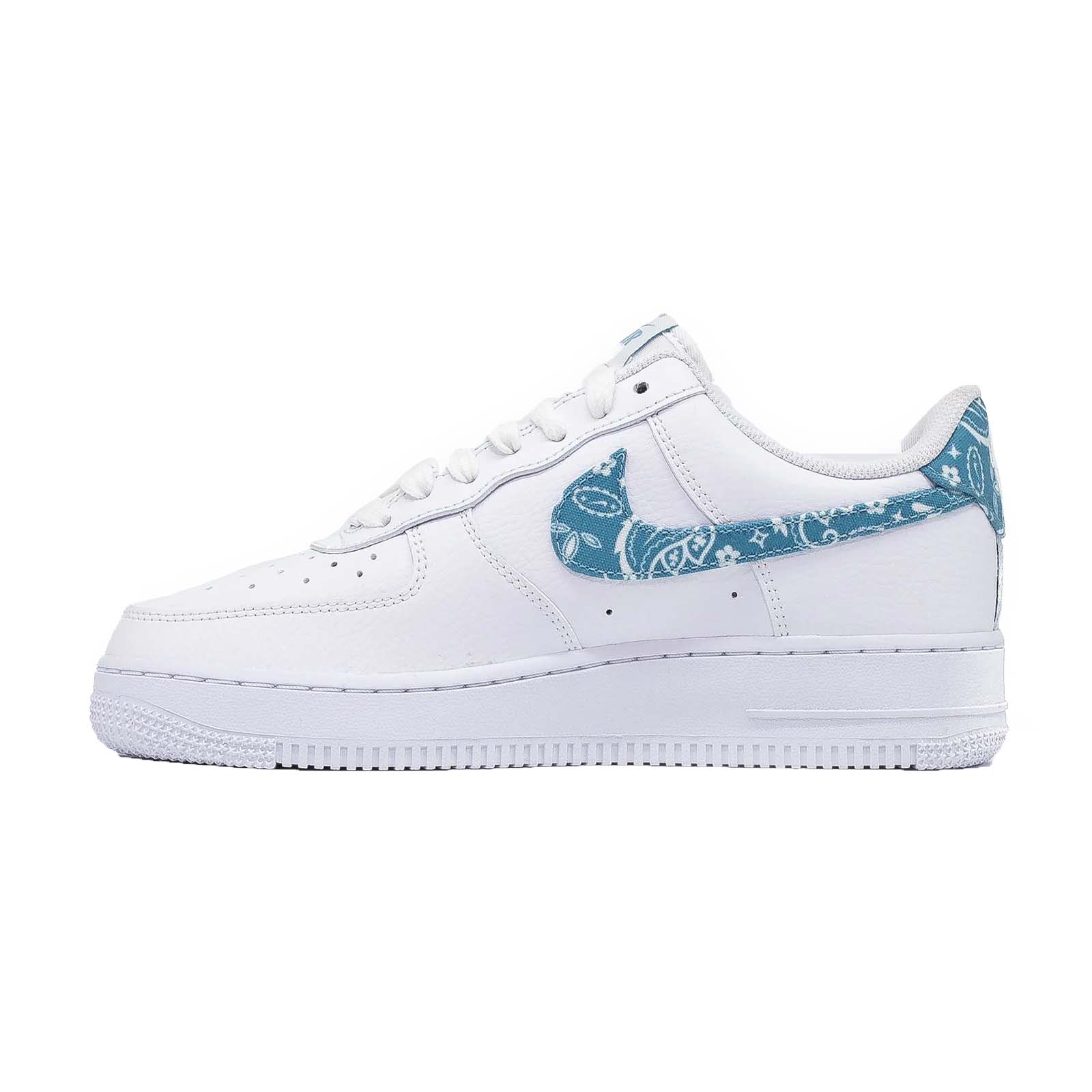 Women's Nike Air Force 1 Low, '07 Essentials Blue Paisley