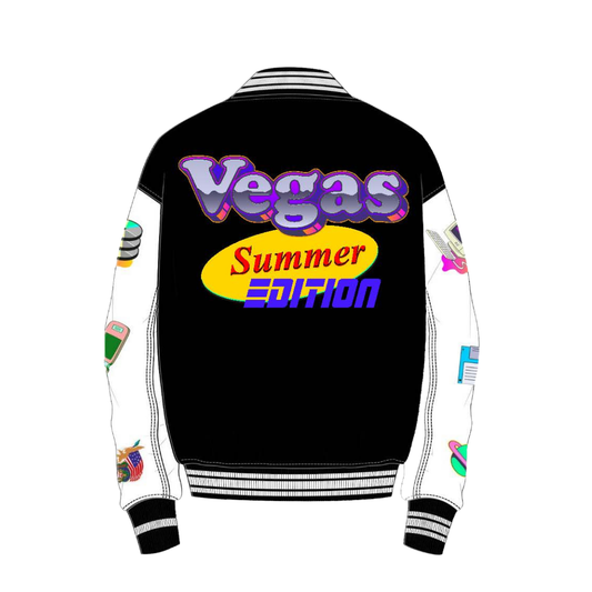 SNEAKERCON LAS VEGAS SUMMER EDITION WOOL AND LEATHER JACKET hover image