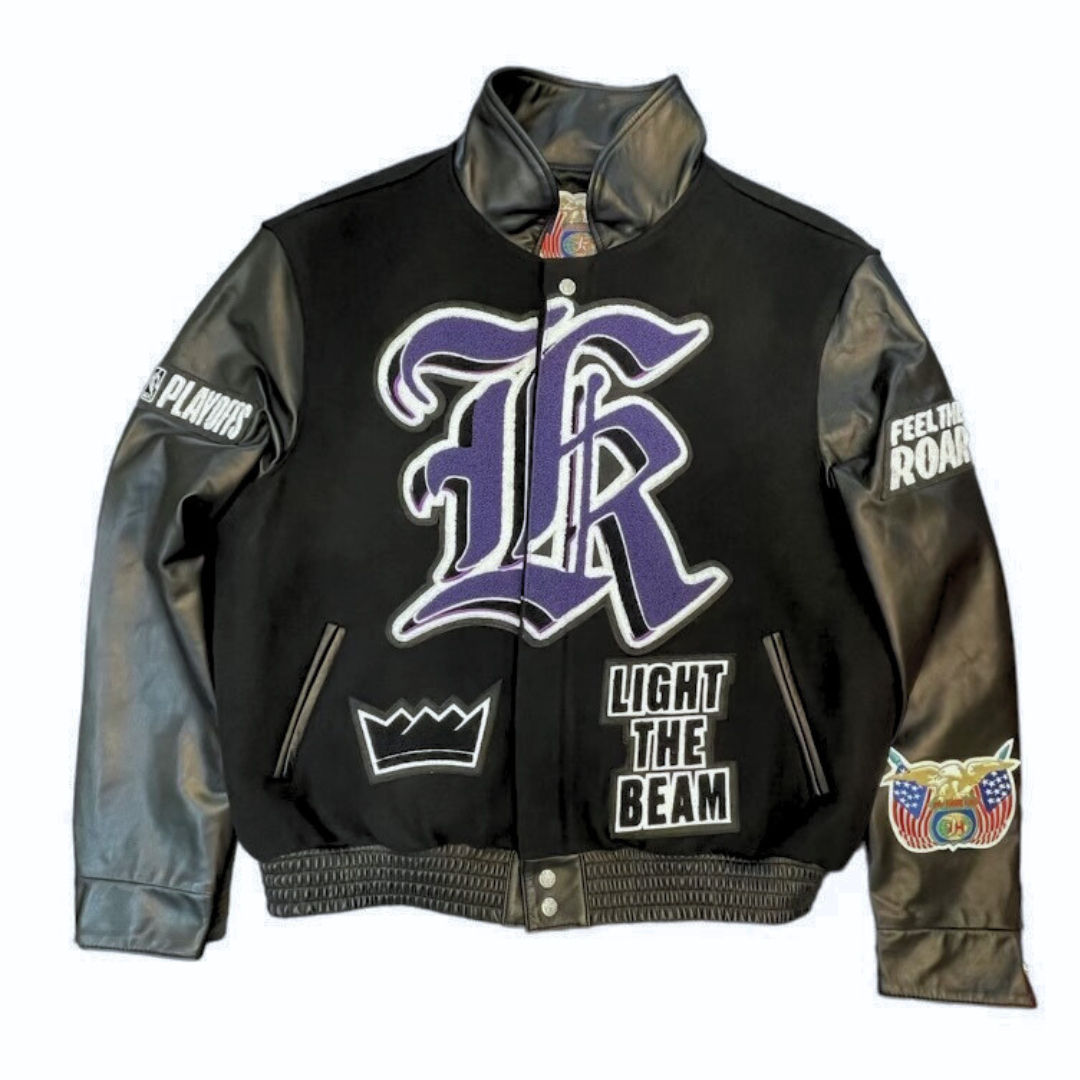 SACRAMENTO KINGS WOOL & LEATHER VARSITY JACKET