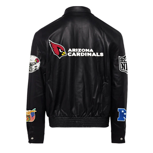 ARIZONA CARDINALS FULL LEATHER JACKET Black