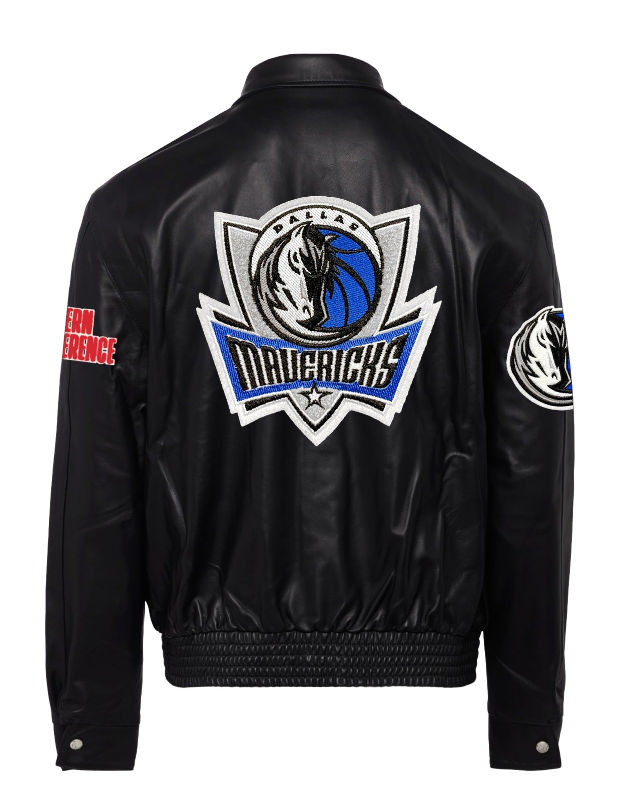 DALLAS MAVERICKS FULL LEATHER JACKET Black