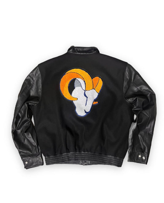 LOS ANGELES RAMS WOOL & LEATHER VARSITY JACKET hover image