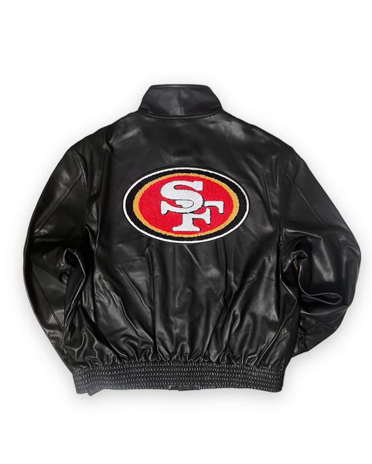 SAN FRANCISCO 49ERS FULL LEATHER JACKET hover image