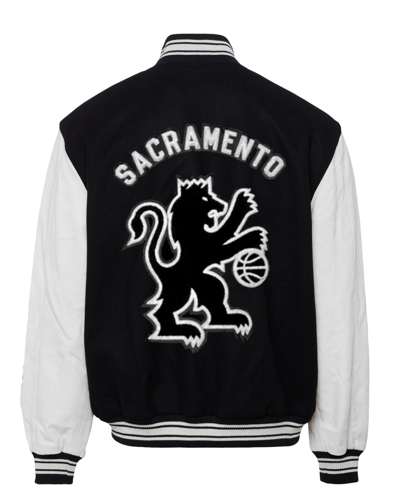 SACRAMENTO KINGS WOOL & LEATHER JACKET