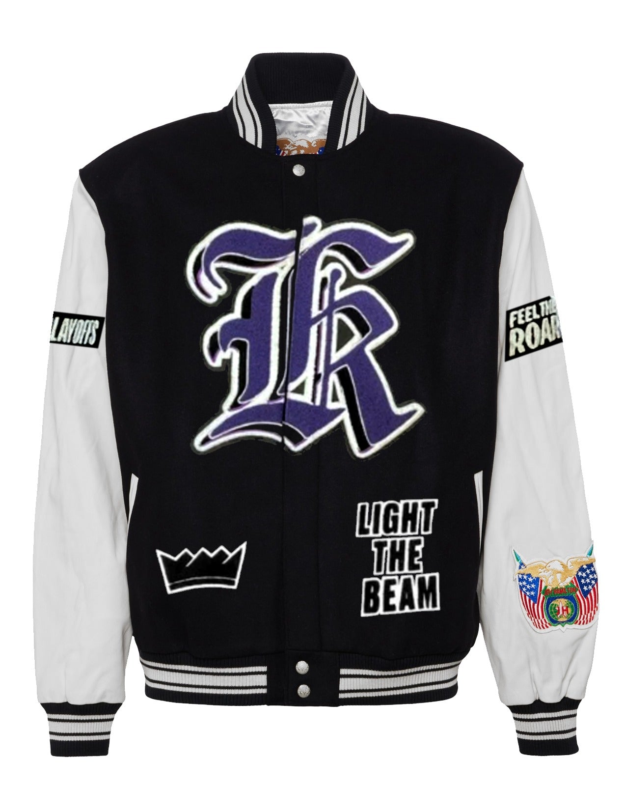 SACRAMENTO KINGS WOOL & LEATHER JACKET