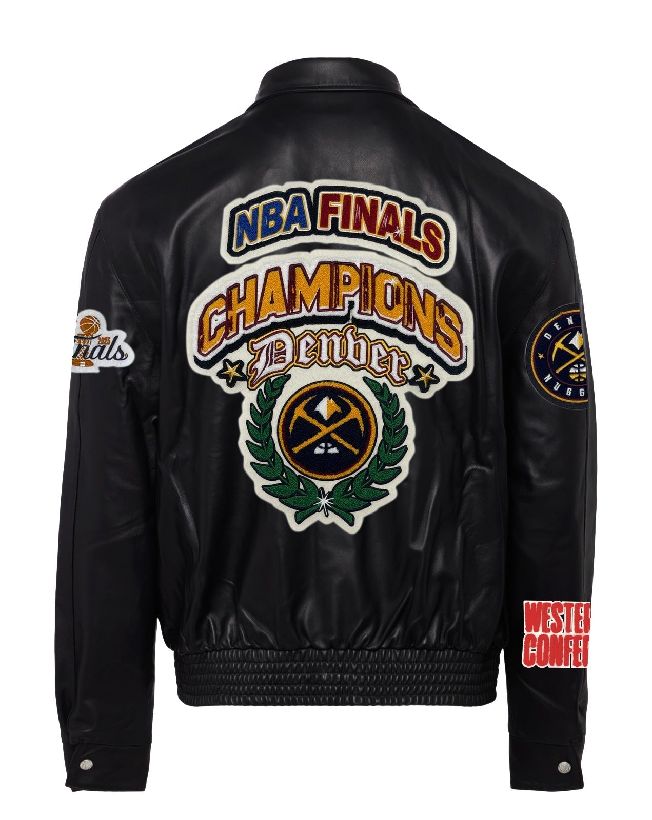 DENVER NUGGETS NBA CHAMPIONSHIP LEATHER JACKET