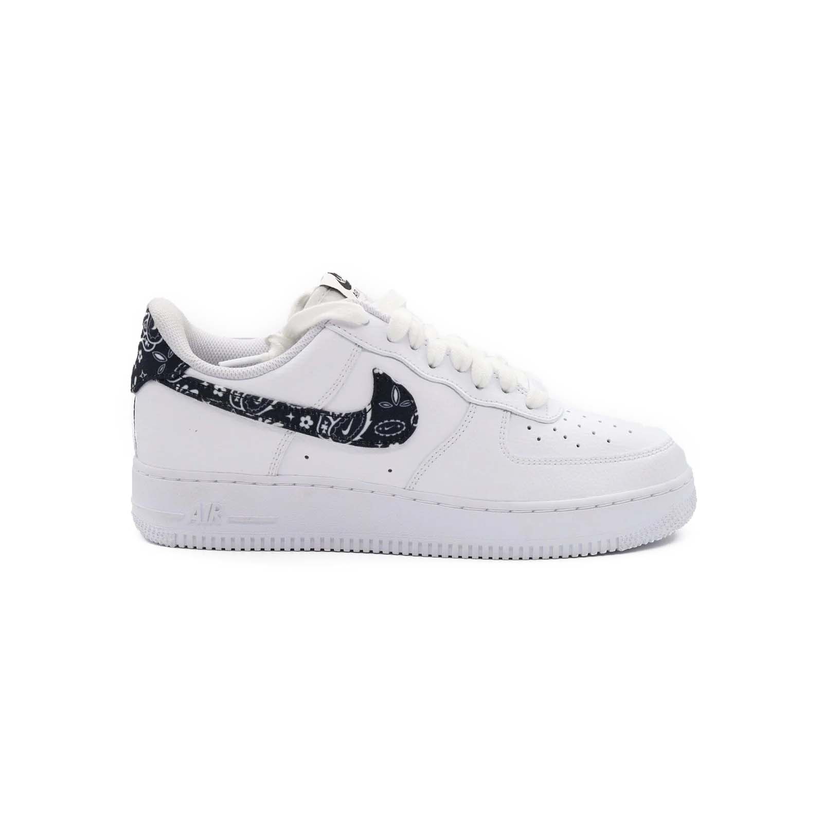 Women's Nike Air Force 1 Low, '07 Essentials Black Paisley