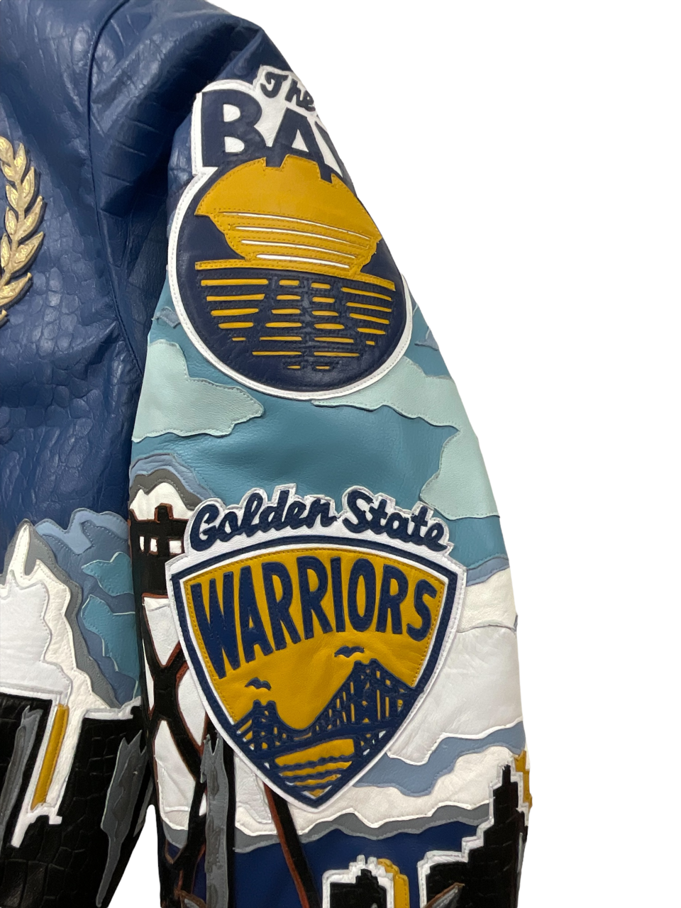 GOLDEN STATE WARRIORS 7TH CHAMPIONSHIP LEATHER JACKET