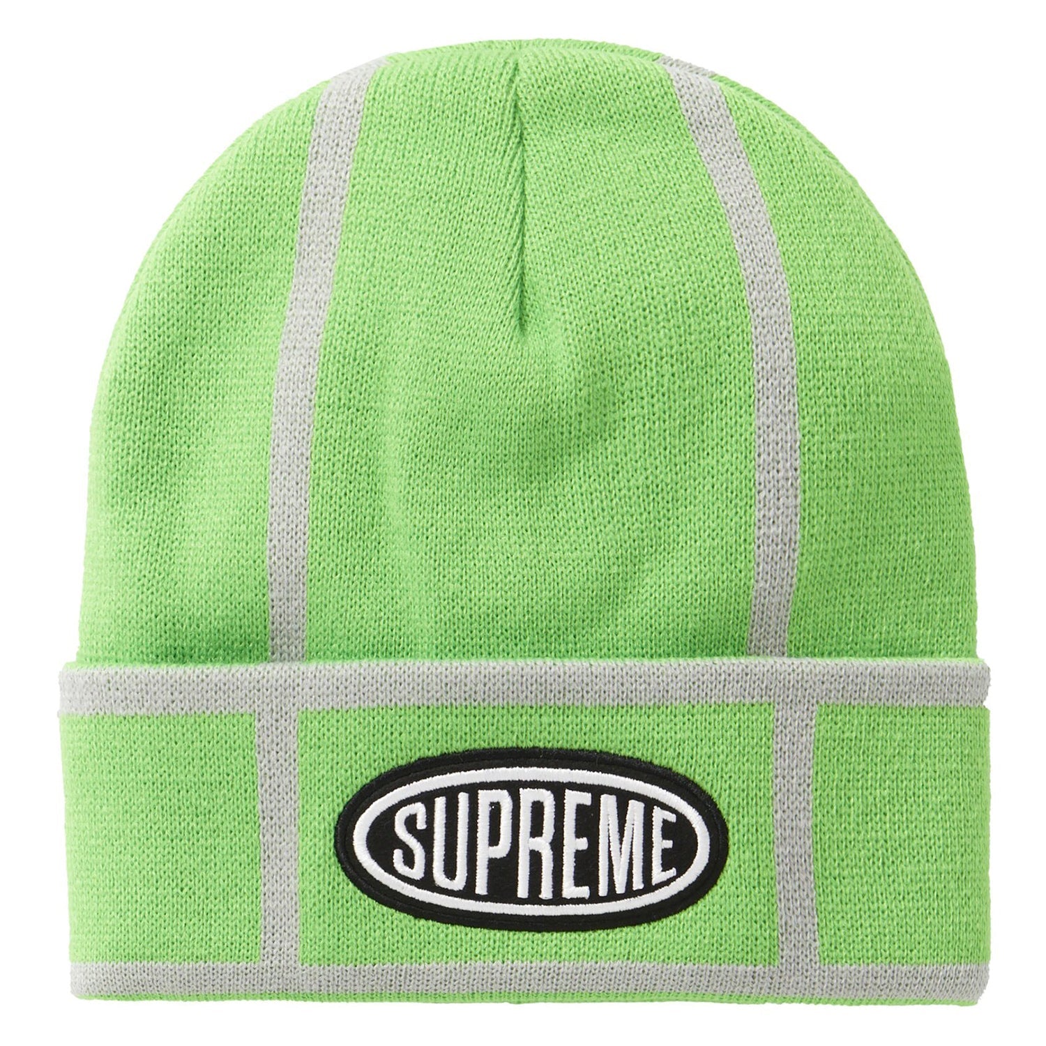 Supreme Grid Beanie Lime