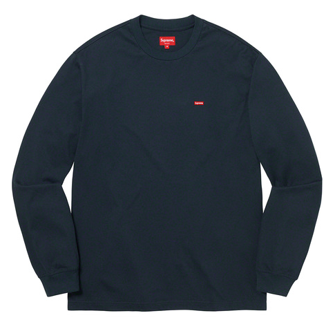 Supreme Small Box L/S Tee Navy