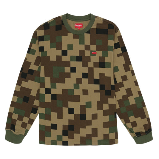 Supreme Small Box L/S L/S Tee Olive Digi Camo