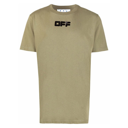 Off-white Arrows Font S/s Slim Tee Mens Style : Omaa027f21jer0035510