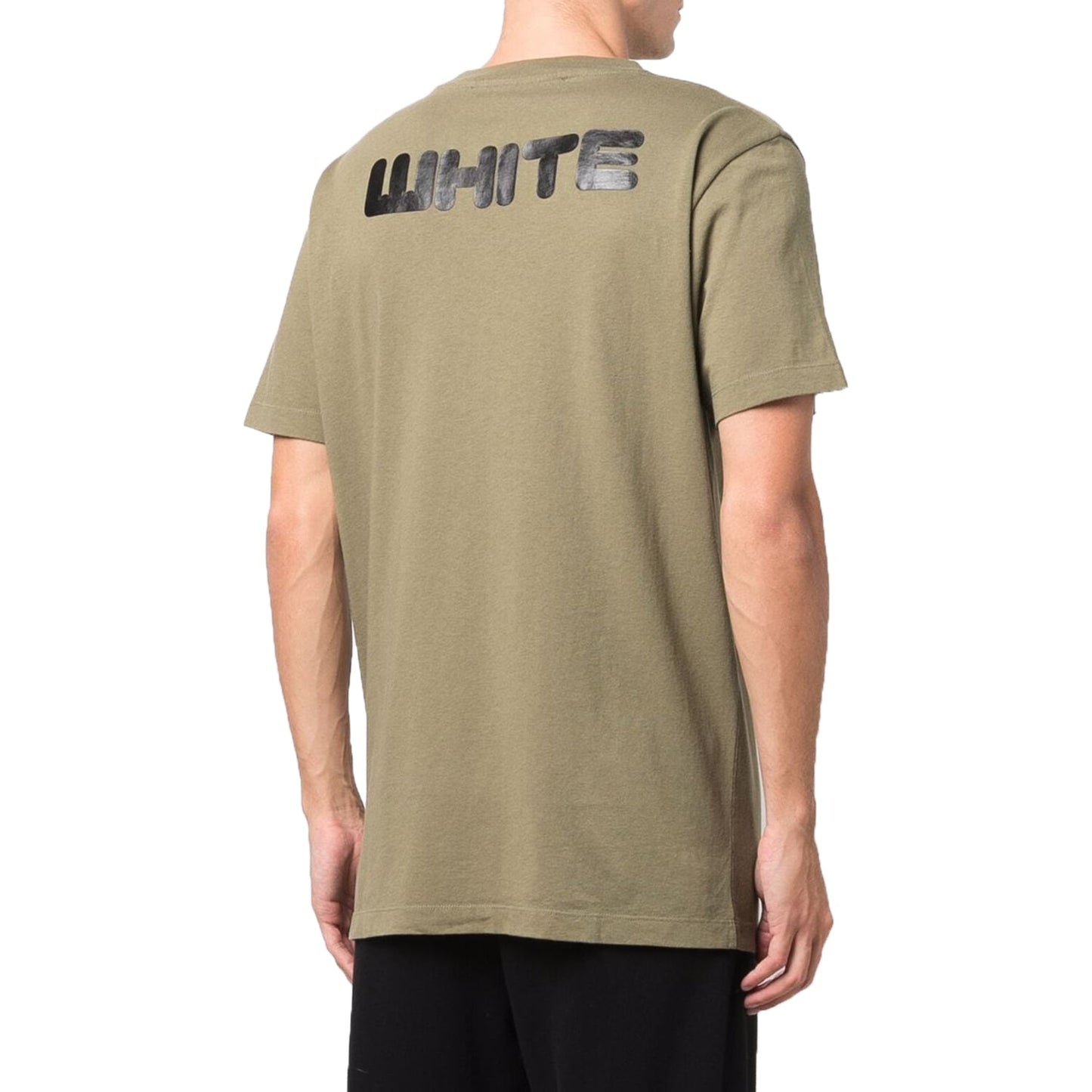 Off-white Arrows Font S/s Slim Tee Mens Style : Omaa027f21jer0035510