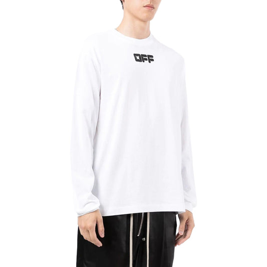 Off-white Arrows Font L/s Skate Tee Mens Style : Omab064f21jer0050110 hover image
