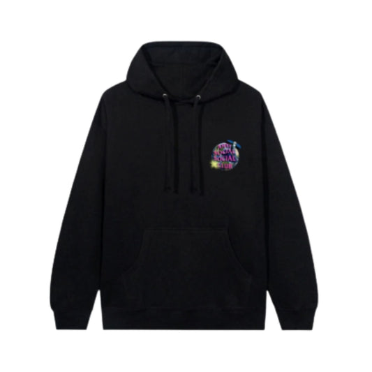 nike lunarfly neptune black and pink white Worldwide Hoodie Black hover image