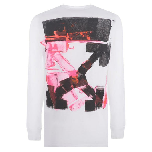 Off-white Acrylic Arrow L/s Tee Mens Style : OMAB001F21JER0050132 hover image