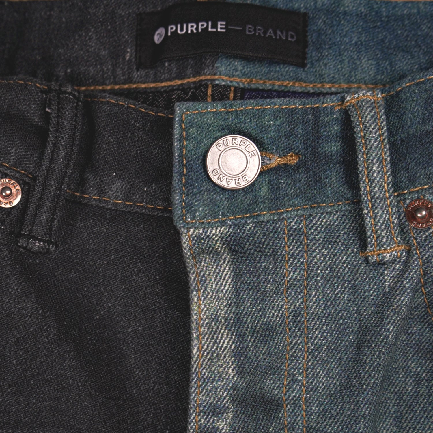 Purple-brand Printed Denim Jeans Mens Style : P001-binp222