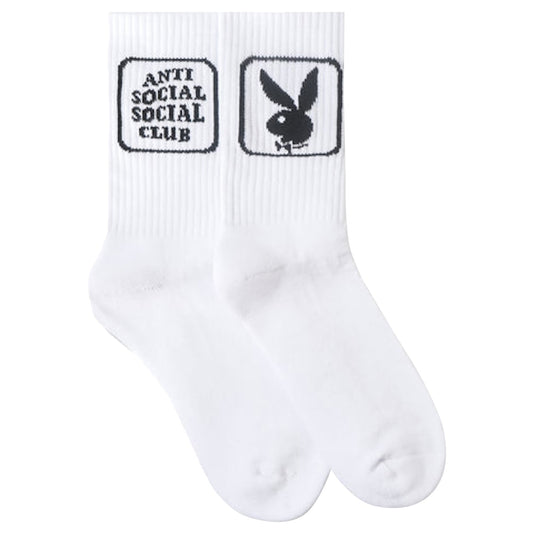 Anti Social Social Club Playboy Bunny Socks White hover image