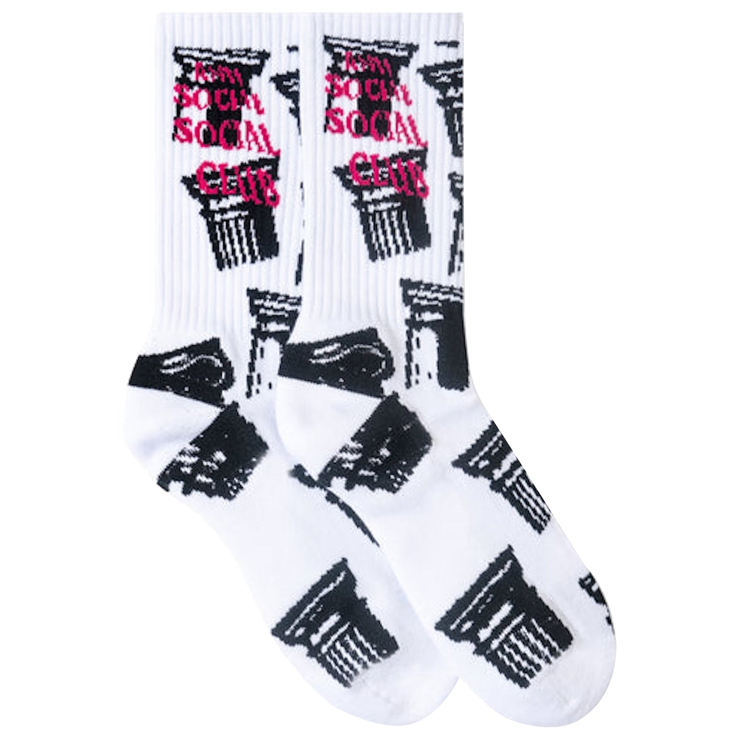 Anti Social Social Club Collapse Socks White