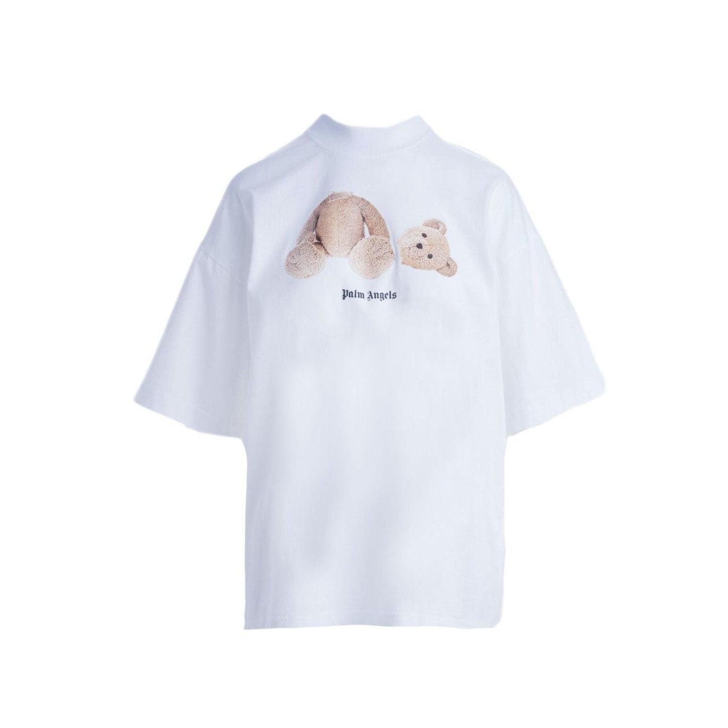 Palm Angels Womens Bear Loose T-Shirt White/Brown