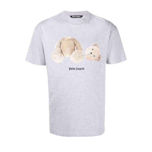 Palm Angels Bear Classic T-Shirt 0860 Melange Grey/Brown
