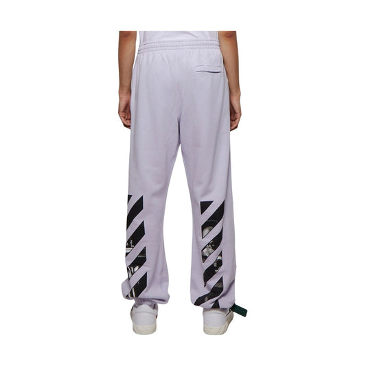 Off-white Caravag Diag Slim Sweatpant Mens Style : Omch029f22fle00
