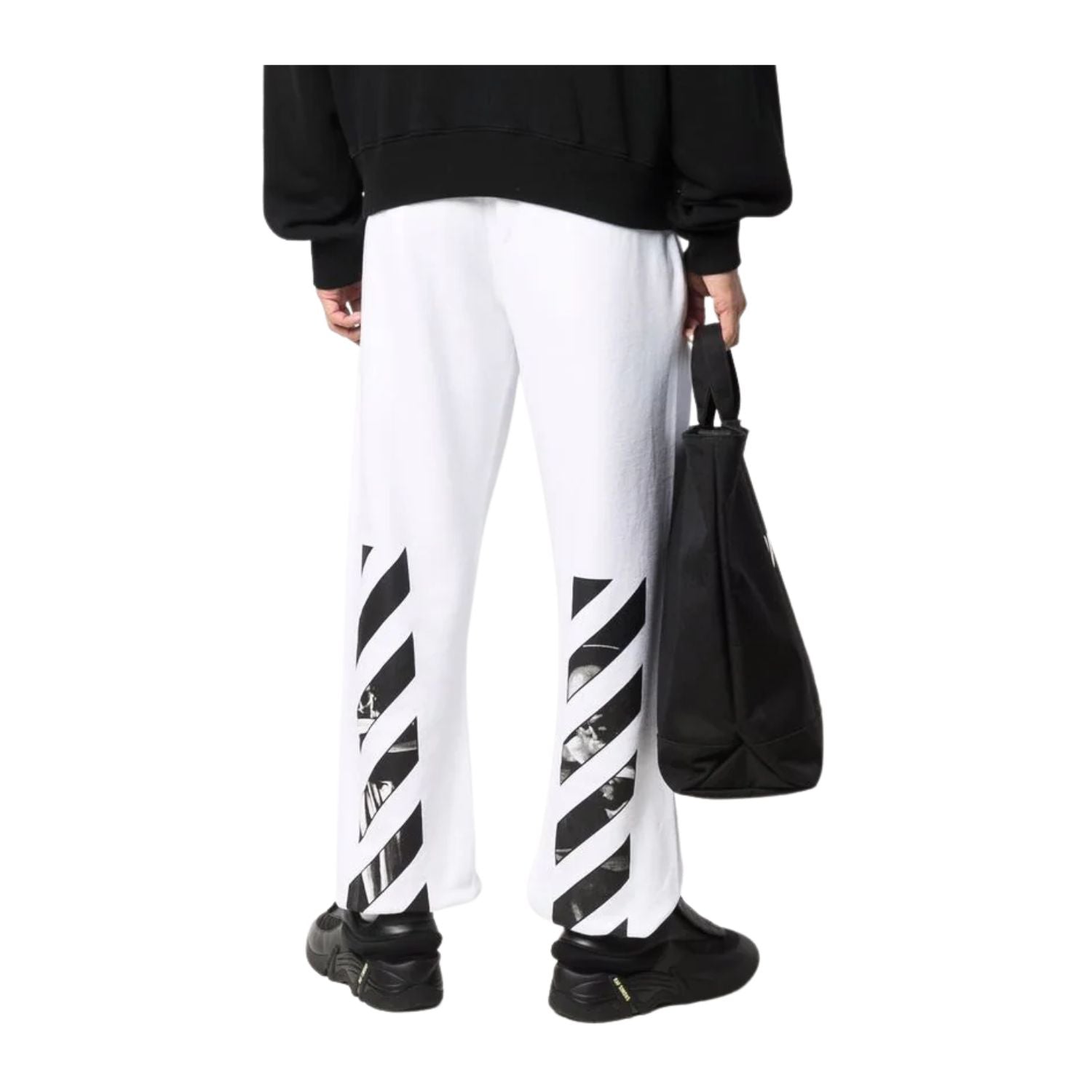 Off-white Caravag Diag Slim Sweatpant Mens Style : Omch029c99fle00