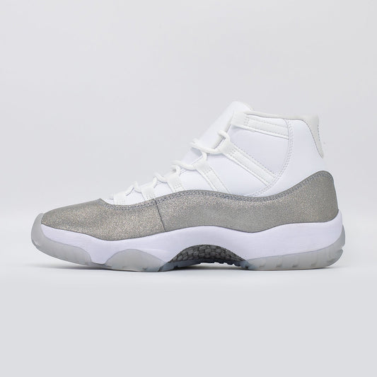 Women's Air Jordan 11, White Metallic Silver hover image
