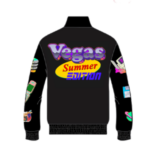 SNEAKERCON LAS VEGAS SUMMER EDITION WOOL AND LEATHER JACKET hover image