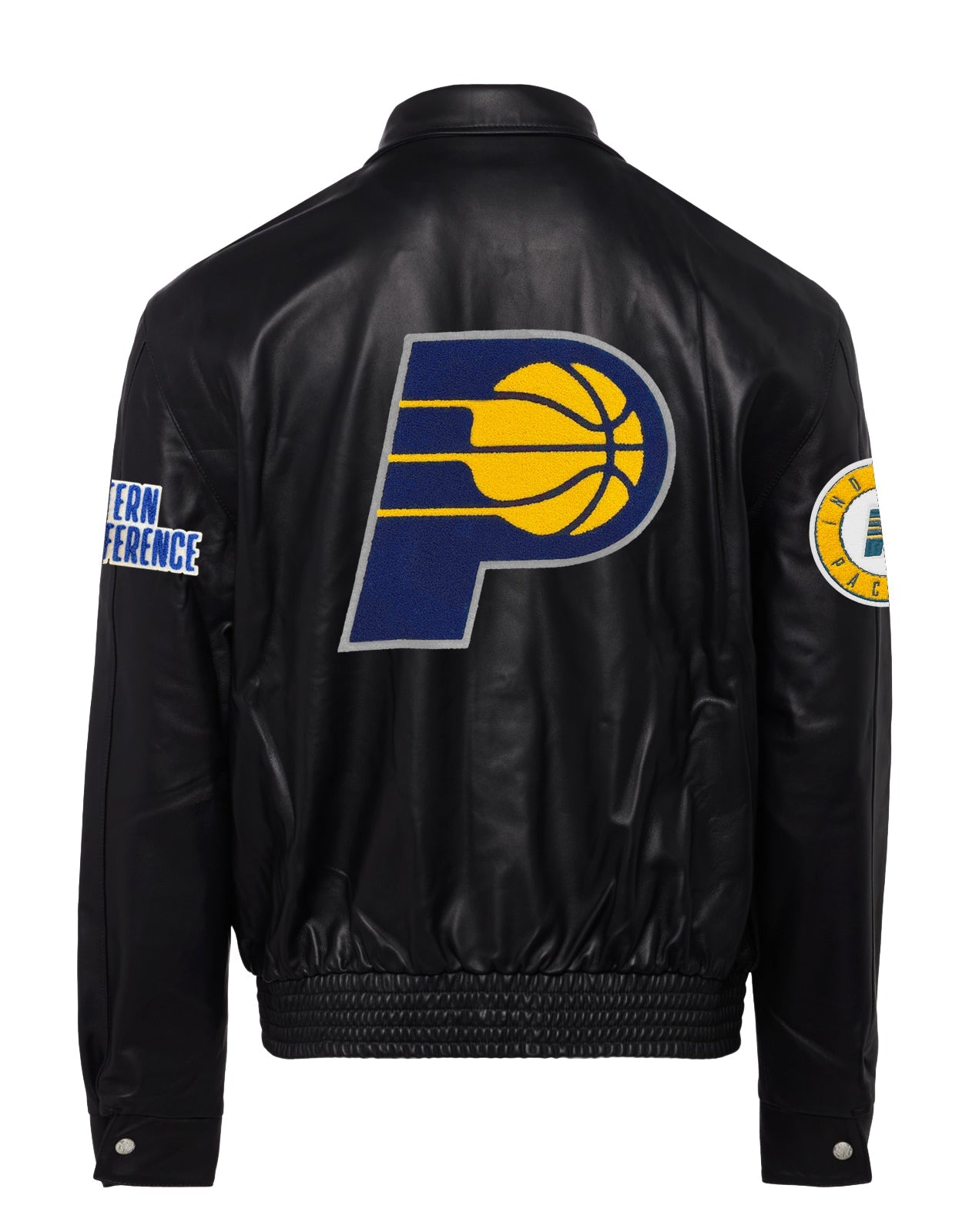 INDIANA PACERS FULL LEATHER JACKET Black