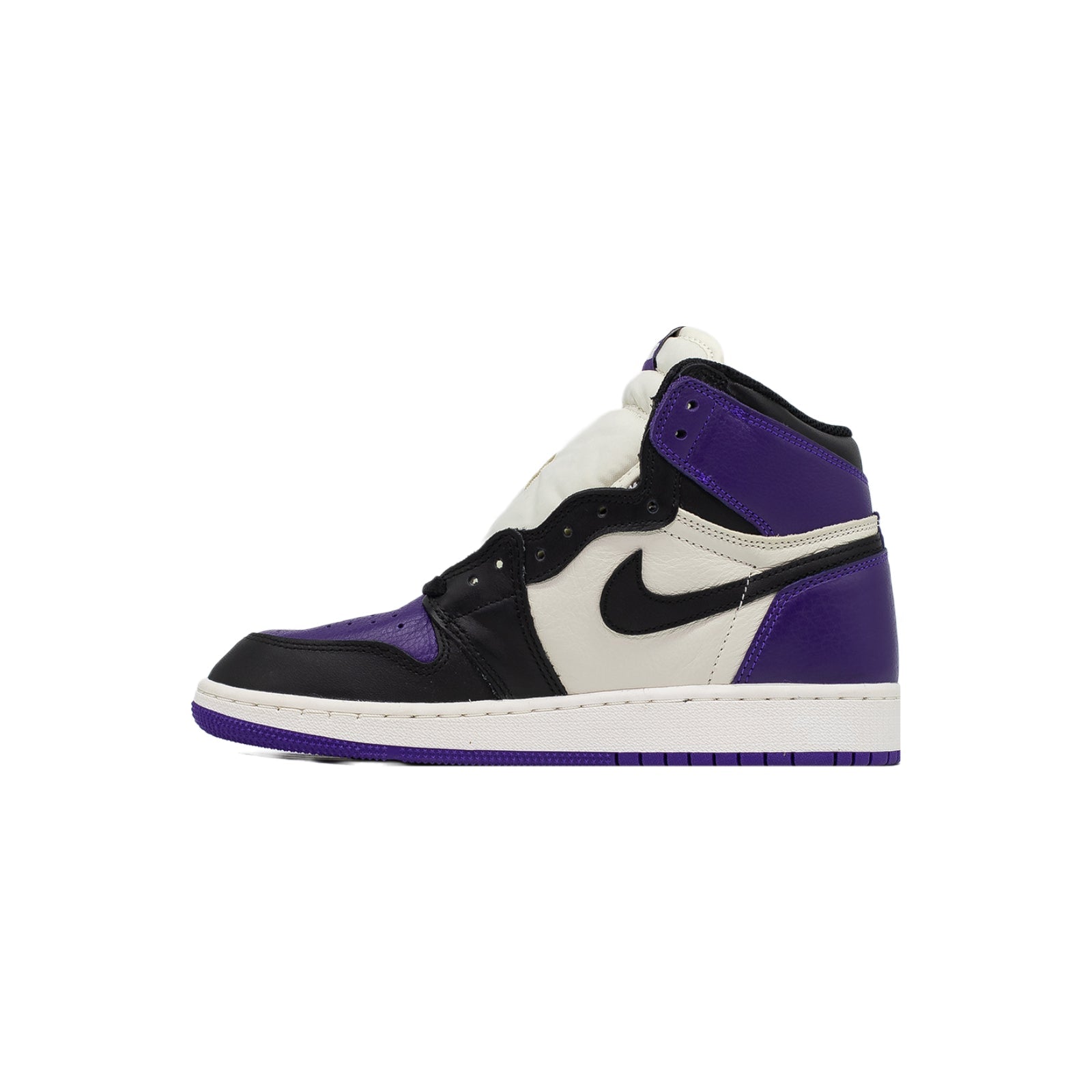 Air womens jordan black sneaker (GS), Court Purple