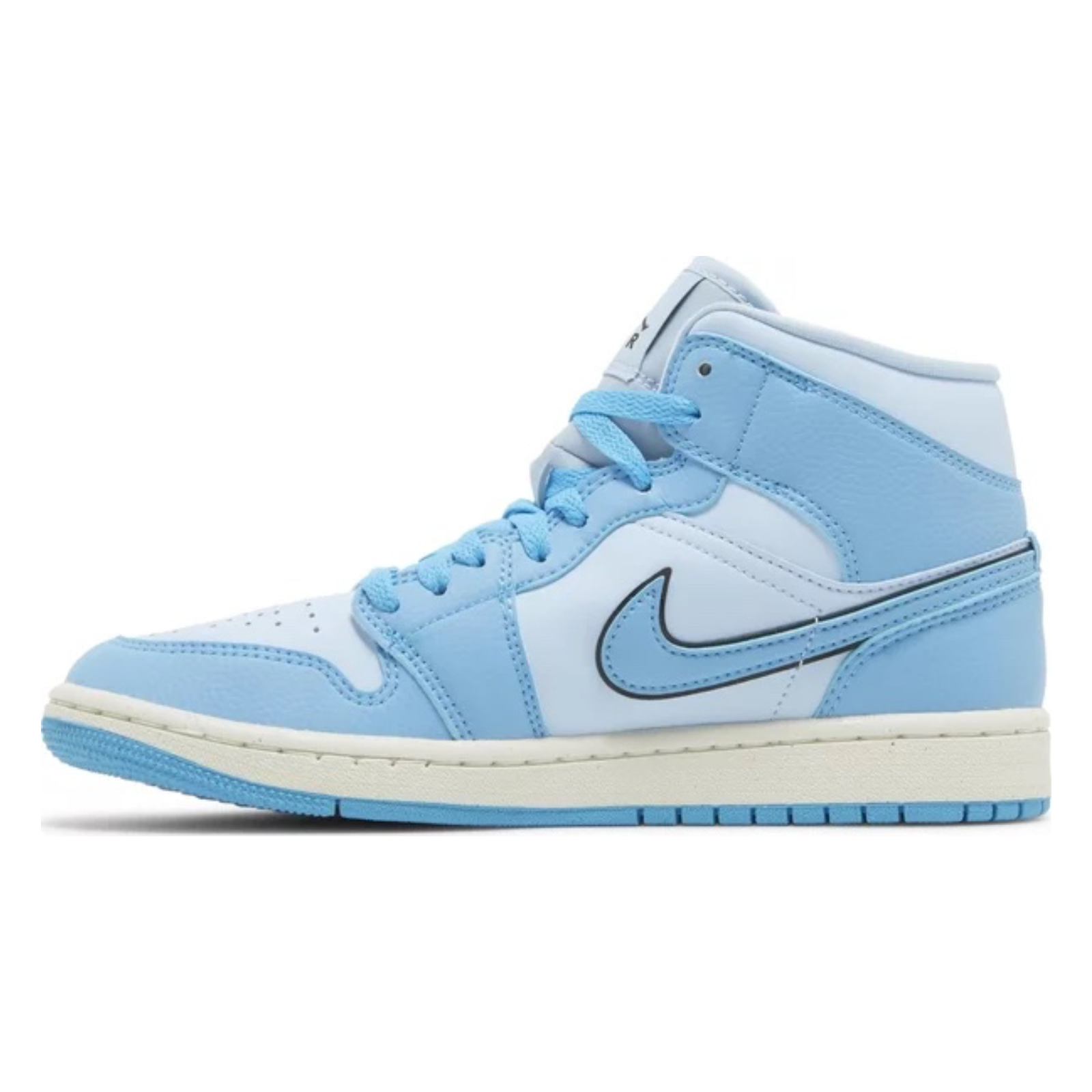 Women s Air Jordan 1 Mid Ice Blue Impossible Kicks