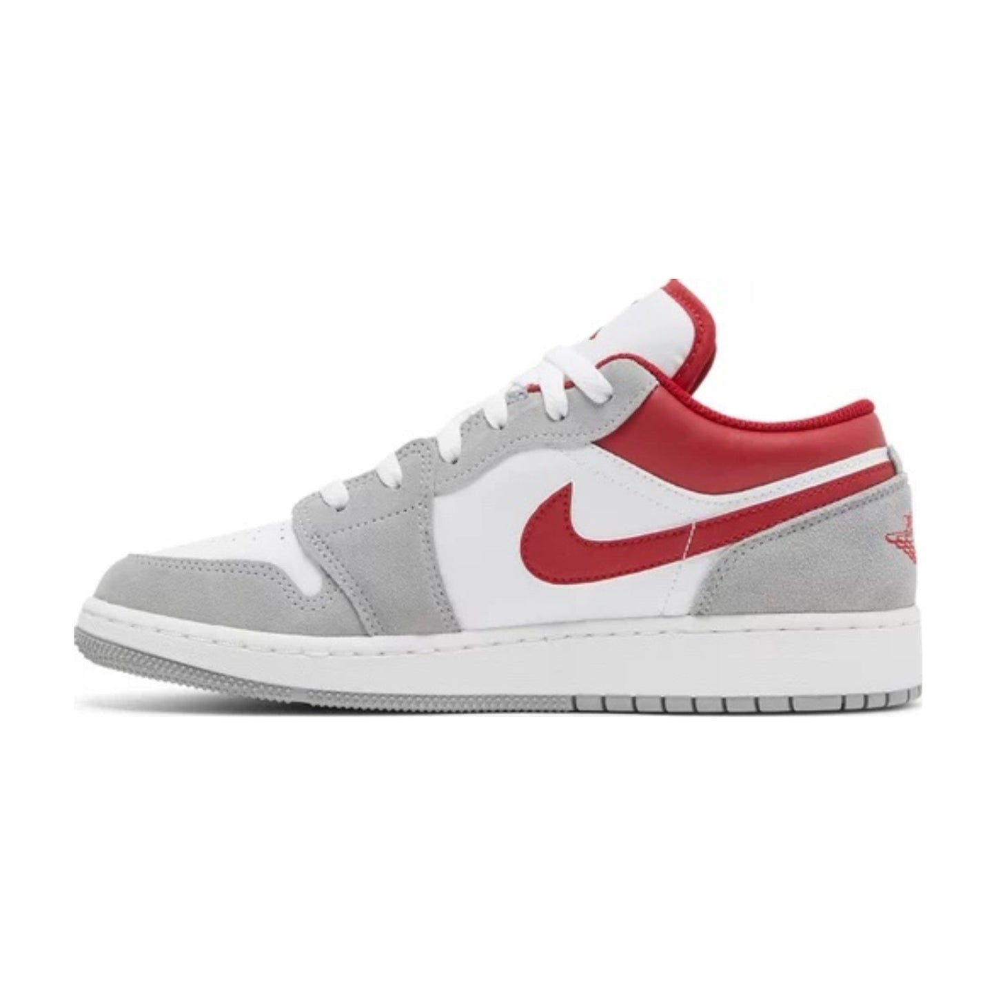 Air Jordan 1 Low (GS), Smoke Grey Gym Red