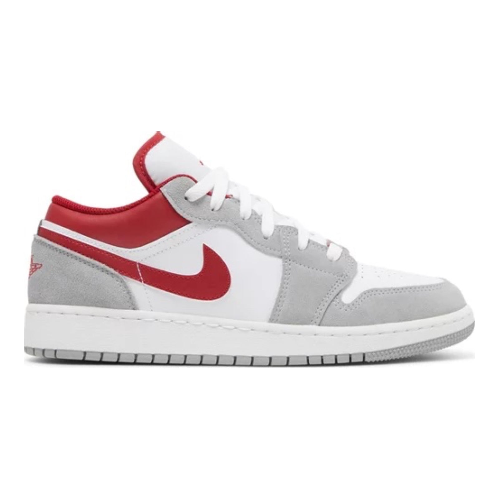 Air Jordan 1 Low (GS), Smoke Grey Gym Red