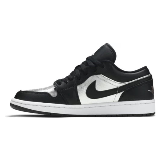 Women's Air Jordan 1 Low, Silver Toe hover image