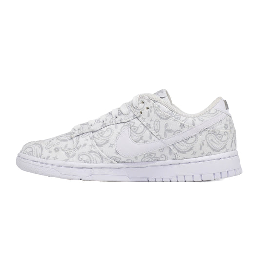 Women's Nike Dunk Low, White Paisley hover image