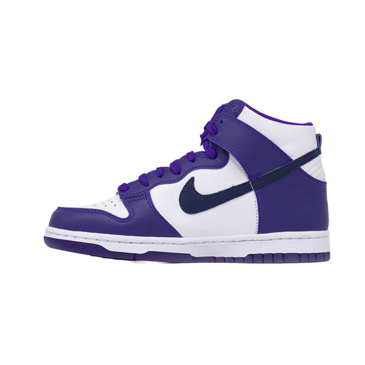 Nike Dunk High (GS), White Midnight Navy hover image