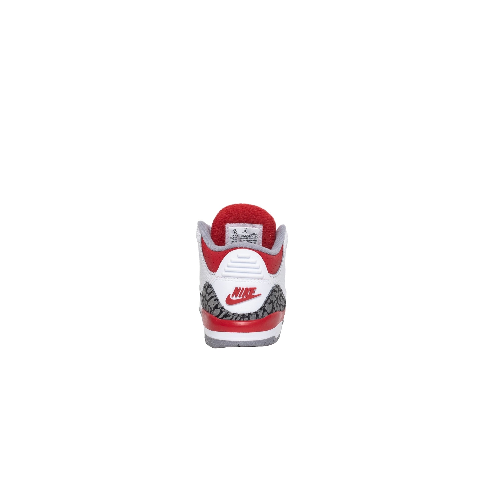 Air Jordan 3 (TD), Fire Red (2022)