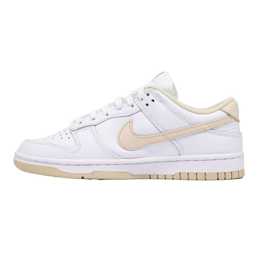 Women's Nike Dunk Low, White Pearl hover image