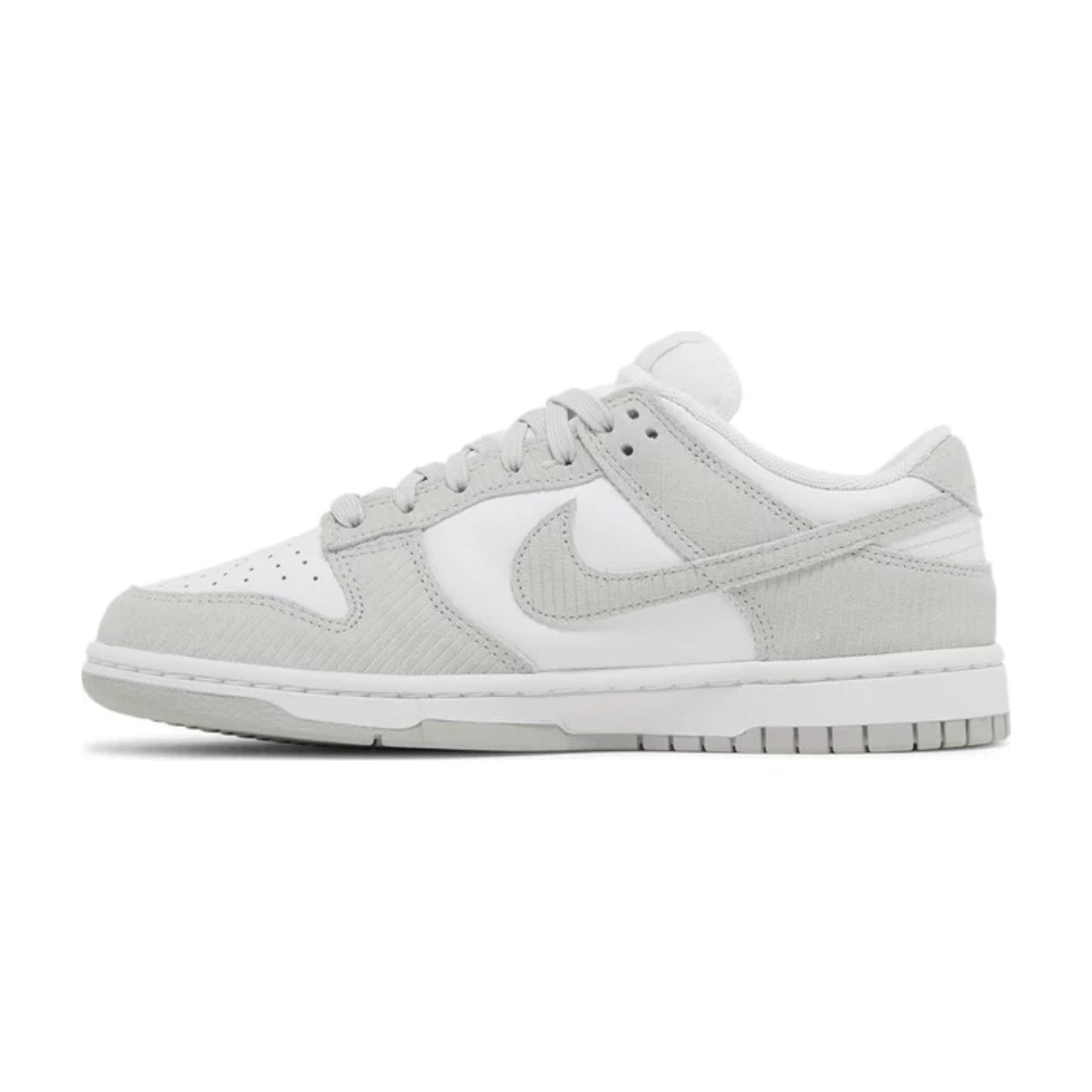 Women's Nike Dunk Low, Light Silver Corduroy